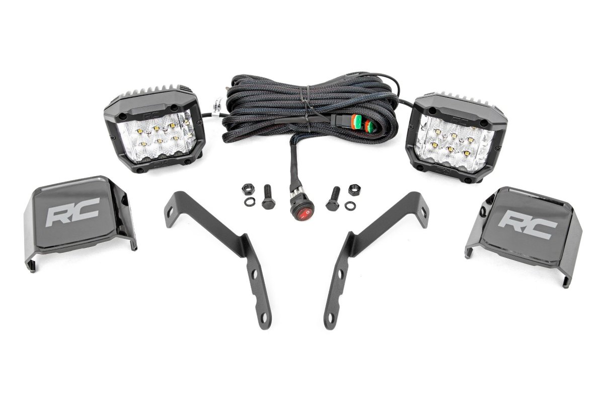 Chevrolet Silverado 3500 HD LED Light Kit - Ditch Mount - Rough Country - 3